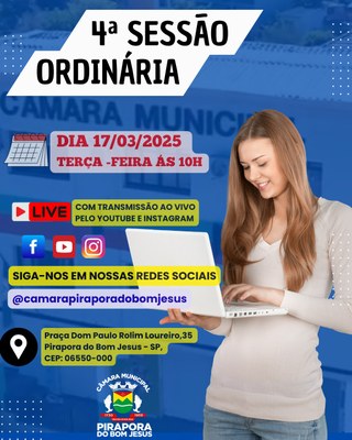 4° Sessão Ordinária