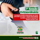 📍1ª Sessão Extraordinária