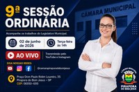 ✨ Convida toda a população para acompanhar ✨