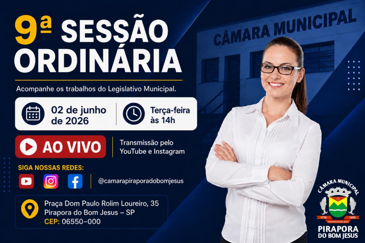 ✨ Convida toda a população para acompanhar ✨