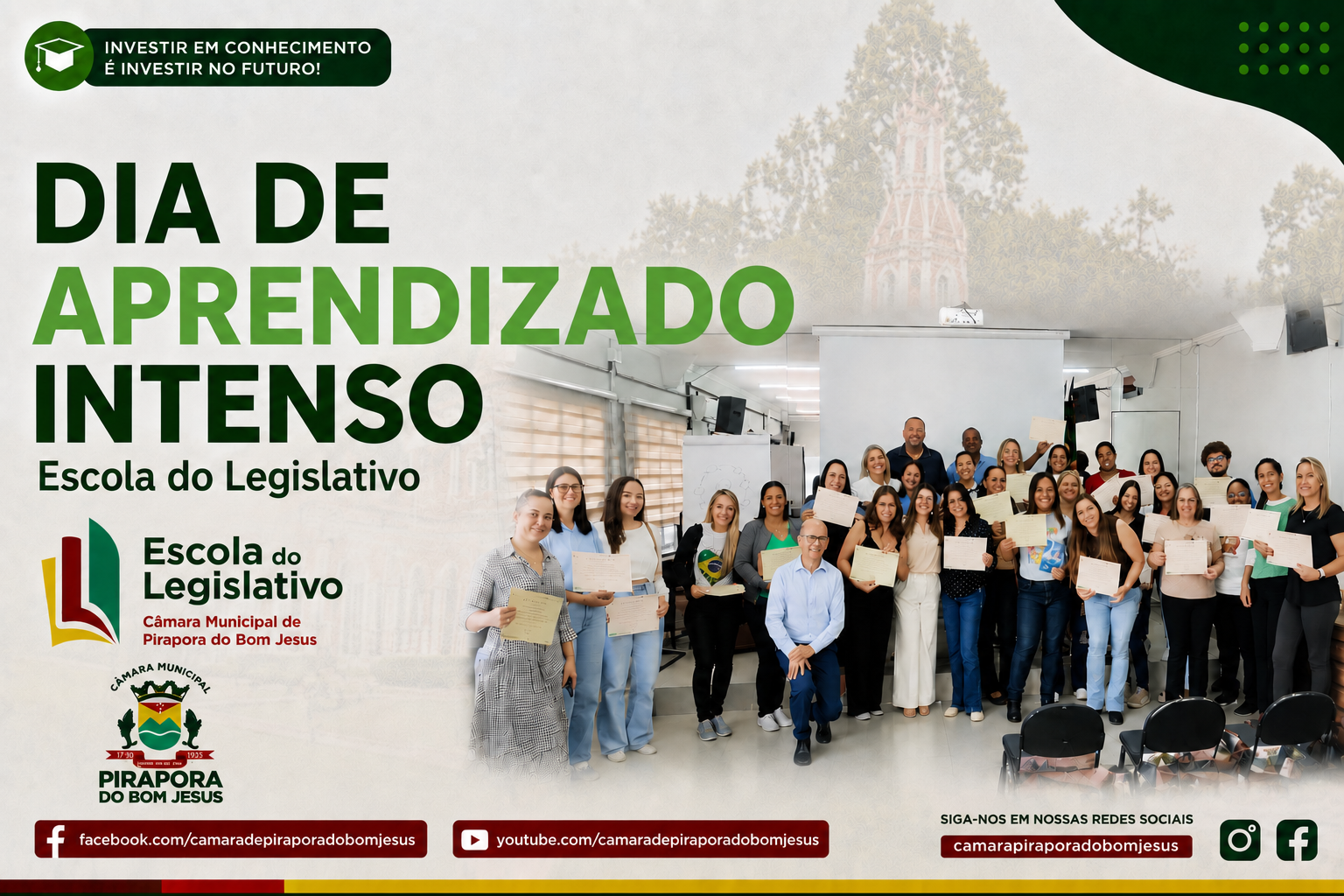 Dia de aprendizado intenso aqui na Escola do Legislativo! 📚💡