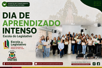Dia de aprendizado intenso aqui na Escola do Legislativo! 📚💡