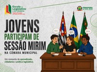 Jovens participam de Sessão Mirim na Câmara Municipal ✨