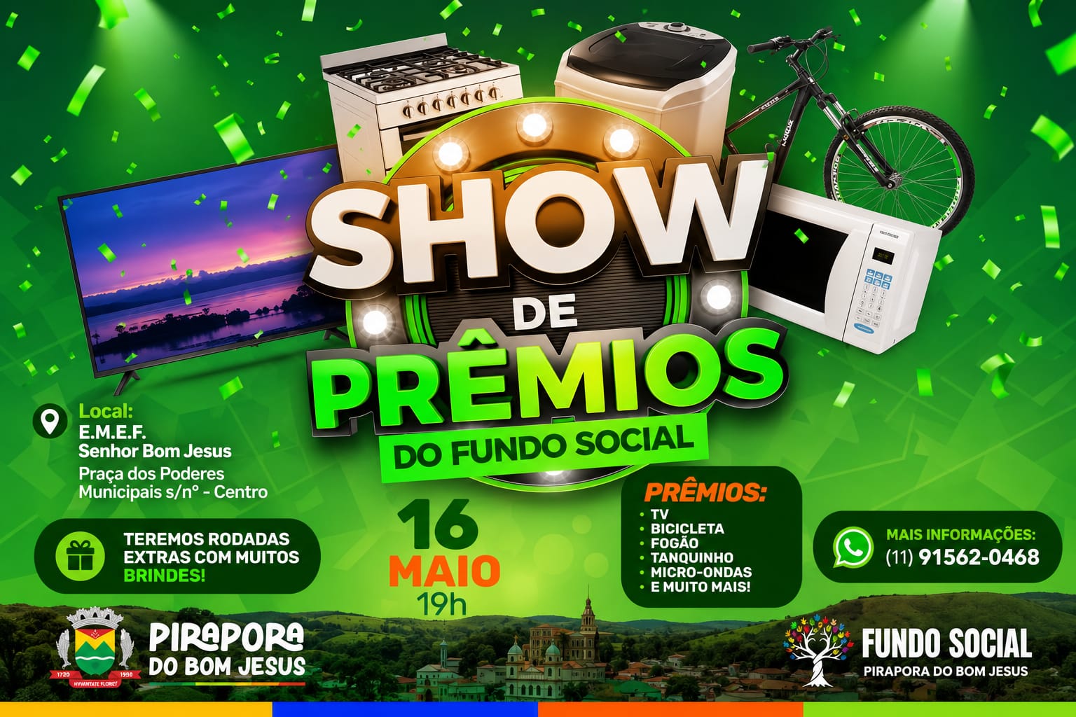 Show de Prêmios do Fundo Social 🎉 